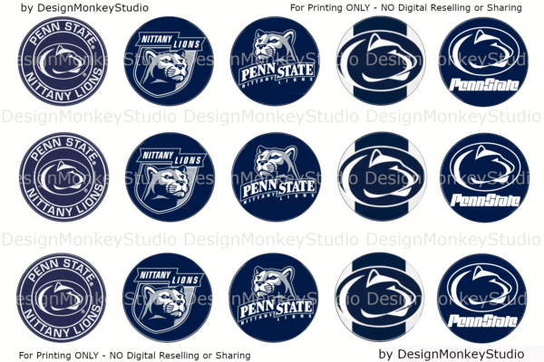 Penn State 1 inch circle